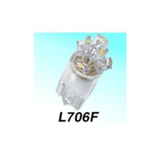 M&Hマツシマ Lビーム(1個) 12v ウエッジ中 ブルー 6LED 拡散タイプ L706F BL