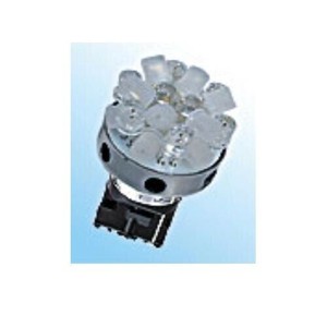 M&Hマツシマ (1個)12v ウエッジ大ダブル レッド 20LEDスーパーワイドビームL820X