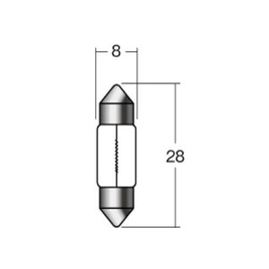 M&Hマツシマ　白熱電球(1個入)  6v5w  T8×28 S7/8　1P6264