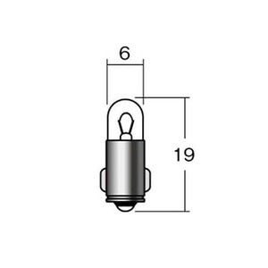 M&Hマツシマ　白熱電球(2個入)  6v1.5w  T6.5 BA7S  オレンジ  A7603 OR