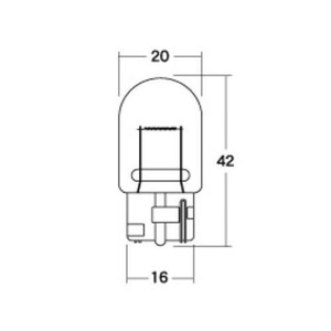 M&Hマツシマ　白熱電球(2個入)  12v21w  T20WB 大　AWB54