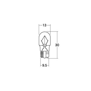 M&Hマツシマ　白熱電球(1個入)  12v10w  T13WB 中  グリーン  1PWB18A GR