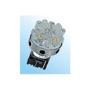 M&Hマツシマ (1個)12v ウエッジ大ダブルレッド&電球色18LEDスーパーワイドビームL8187