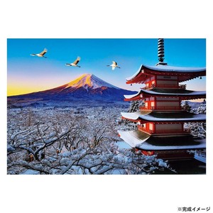 ビバリー 風景日本 (冬)ジグソーパズル 富士と鶴舞う浅間神社 300ピース 300-114