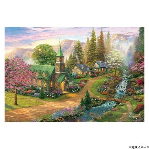ビバリー キンケードジグソーパズル 輝く春と川辺のチャペル 300ピース 93-161