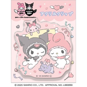 アクリルクリップ マイメロディ×クロミ サンリオキャラクターズ