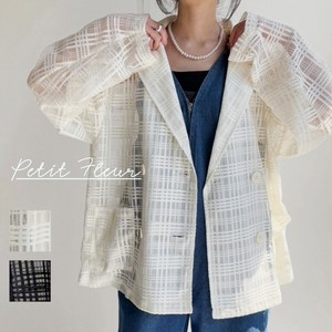 Jacket Sheer Check [S/S NEW]