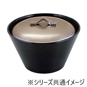 福井クラフト　TA千筋クィーン小吸椀(蓋親)銀透/黒 32000500