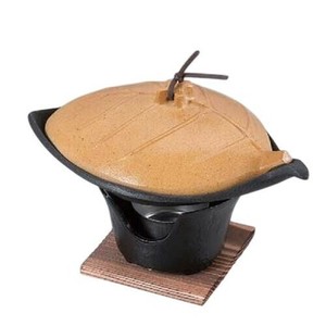 20cm ミニ木の葉陶板 雅 親・蓋 (フッ素加工) 92989240