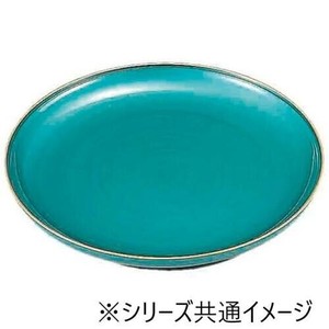福井クラフト 尺2冠皿 トルコ深海 53290070
