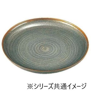 福井クラフト 尺2冠皿 金駒筋 グレーパール 53290140