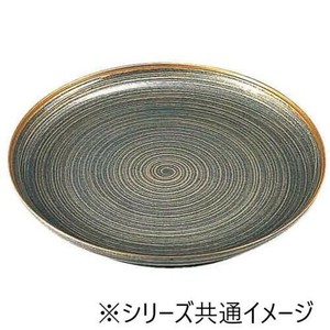 福井クラフト 尺3冠皿 金駒筋 グレーパール 53290150