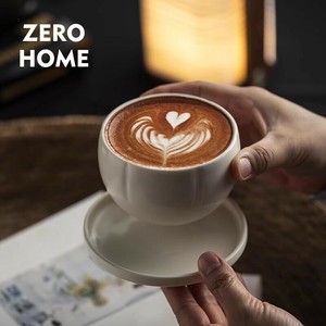 シンプル セラミック ラテカップ 洗練された コーヒーカップ