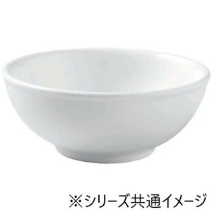 福井クラフト　メラミン11.6cm細渕丸盛鉢白グロス 75006030