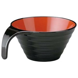 福井クラフト　耐Aトッティーリップル椀黒内朱 17000520