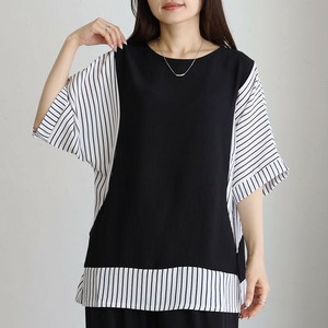 2025年新商品 T 恤/上衣 蝙蝠袖 竖纹 春夏