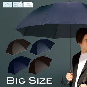 【中谷】BIGサイズ 長傘 メンズ 無地 ストライプ 耐風 BIGサイズ