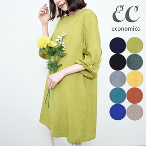 再入荷　2025SS　袖リボン使いチュニック　2025新作　Economico