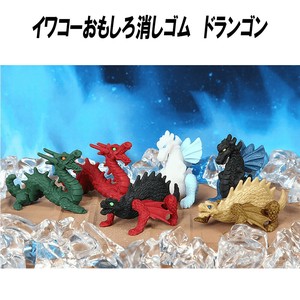 【イワコーおもしろ消しゴム】『ドラゴン』＜6種アソート＞☆日本製☆〜グリーンBOX60個入り〜