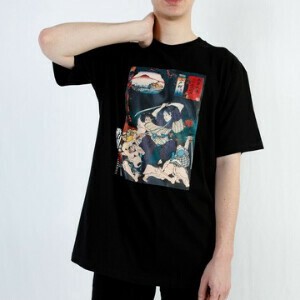 T-shirt T-Shirt Japan Short Sleeve Inbound Ukiyoe