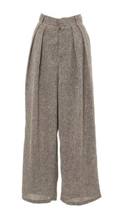 Full-Length Pant Tweed Pleated Wide Pants [2025 NEW]