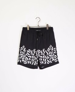 ※セットアップ対応可能　アルファベットパネルプリントショートパンツ