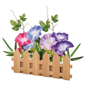 夏装飾　夏の花　朝顔　和風あさがお垣根アレンジ