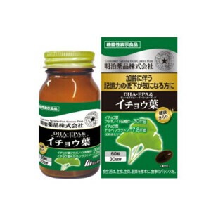 明治薬品 DHA･EPA＆イチョウ葉 60粒 30日分 機能性表示食品 / サプリメント