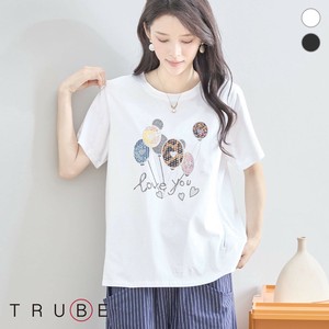 【2025新作】【M〜L】スパンコールバルーンTシャツ(N12-409A)(1号店)FM1