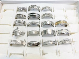 Stainless-Steel-Based Ring Stainless Steel Rings Set of 18