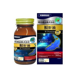 明治薬品 健康きらり 鮫肝油Wプレミアム 150粒 30日分 / サプリメント