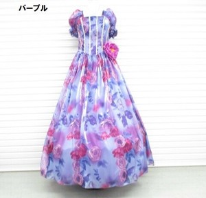 【新作★カラオケ衣装】★花プリントお姫様ドレス★