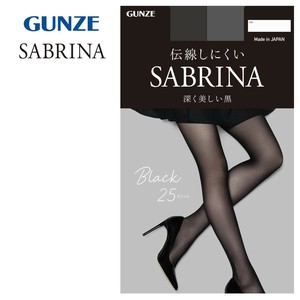 グンゼ タイツ SABRINA 25デニール シアー ブラック LL SB560L
