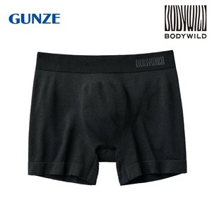 グンゼ ボクサーパンツ BODYWILD 3D成型 無地(前とじ) ブラック L BWS851A