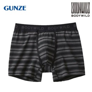 グンゼ ボクサーパンツ BODYWILD 前あき ブラック L BWB004A