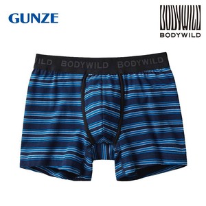 グンゼ ボクサーパンツ BODYWILD 前あき ネービーブルー M BWB004A