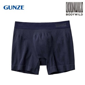 グンゼ ボクサーパンツ BODYWILD 3D成型 無地(前とじ) インクネービー LL BWS851A