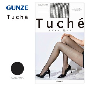 グンゼ ストッキング Tuche(トゥシェ) ラッセルネット ブラック ML TH775N