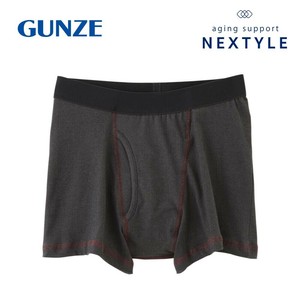 グンゼ ボクサーブリーフ NEXTYLE 尿じみ防止 ブラック M NE1081