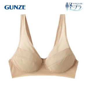 グンゼ ノンワイヤーブラジャー 軽ブラ(かぶりタイプ) クリスタルベージュ M EB1235N