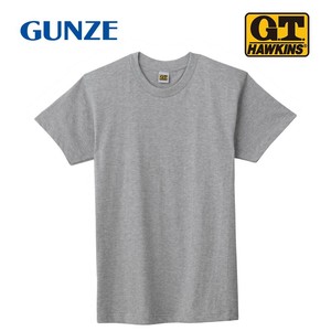 グンゼ インナーTシャツ G.T.HAWKINS 半袖 丸首 2枚組 グレーモク M HK10132