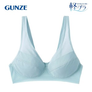 グンゼ ノンワイヤーブラジャー 軽ブラ(かぶりタイプ) パールブルー M EB1235N