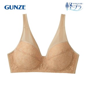 グンゼ ノンワイヤーブラジャー 軽ブラ(しっかり包む) クリスタルベージュ M EB1229N
