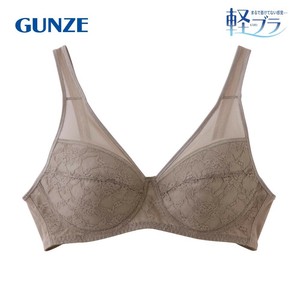 グンゼ ノンワイヤーブラジャー 軽ブラ(しっかり包む) ベールブラウン M EB1229N