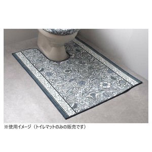 ボタニレル トイレマット(抗菌防臭 吸水速乾) 日本製 80×130cm ブルー