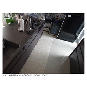 拭けるマットシリーズ キッチンマット モザイクタイル 60×120cm