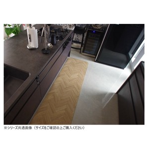 拭けるマットシリーズ キッチンマット ヘリンボーン 60×180cm