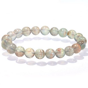 Gemstone Bracelet Aquamarine/Coral 9.7mm