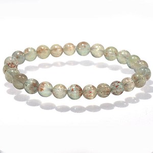 Gemstone Bracelet Aquamarine/Coral 7.7mm