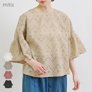 綿キャンブリック　レース刺繍ブラウス SS【2025新作】